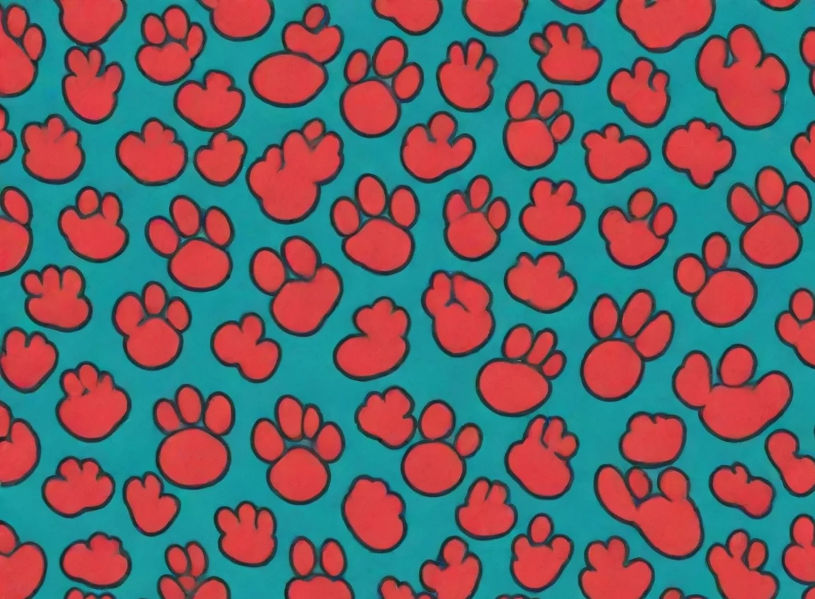aibest quality gucci patterns with dog paws hd pop art 5 landscape43