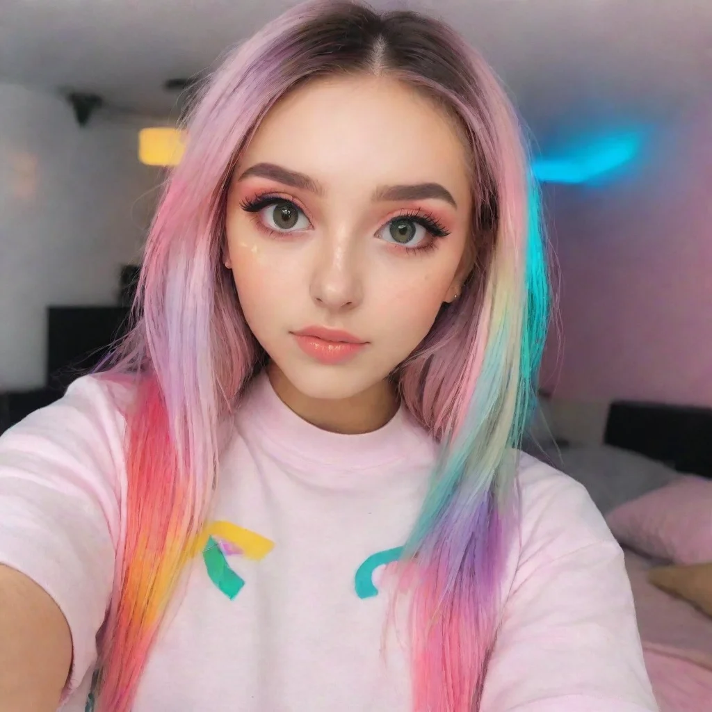 best quality hd aesthetic    looks up at you with a mix of curiosity and desire Im 22 but Im ready to serve you in any way you desire colorful hii whats up