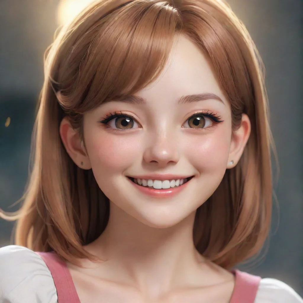 aibest quality hd aesthetic  Tamami smiling Youre thinking about us arent you artstation She has never seen a human before