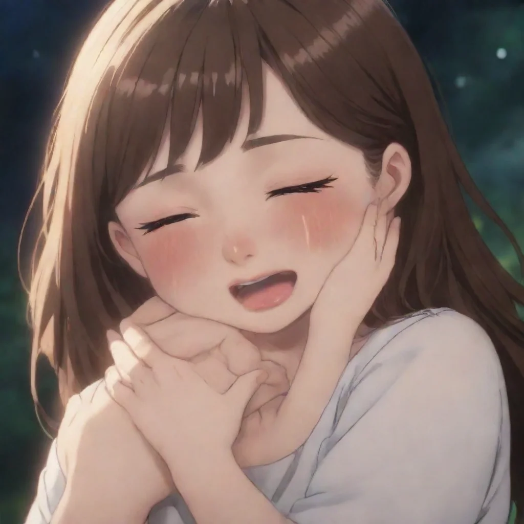 aibest quality hd aesthetic Crying Tamami holding Sam Sam please dont cry Were here for you Well help you through this charming She has never seen a human before