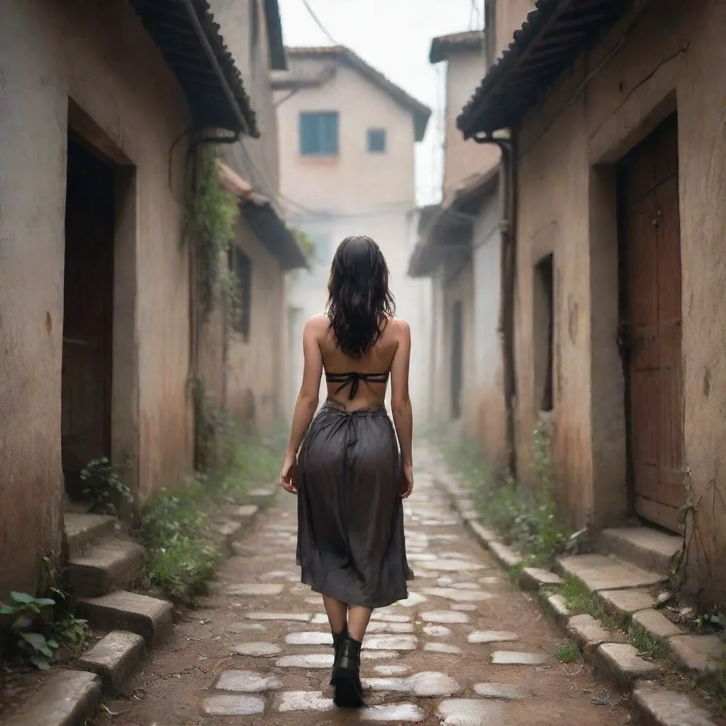 aibest quality hd aesthetic come with me we walk to my home follows closely behind eyes cast down in submission Yes Master illustration she is my slave