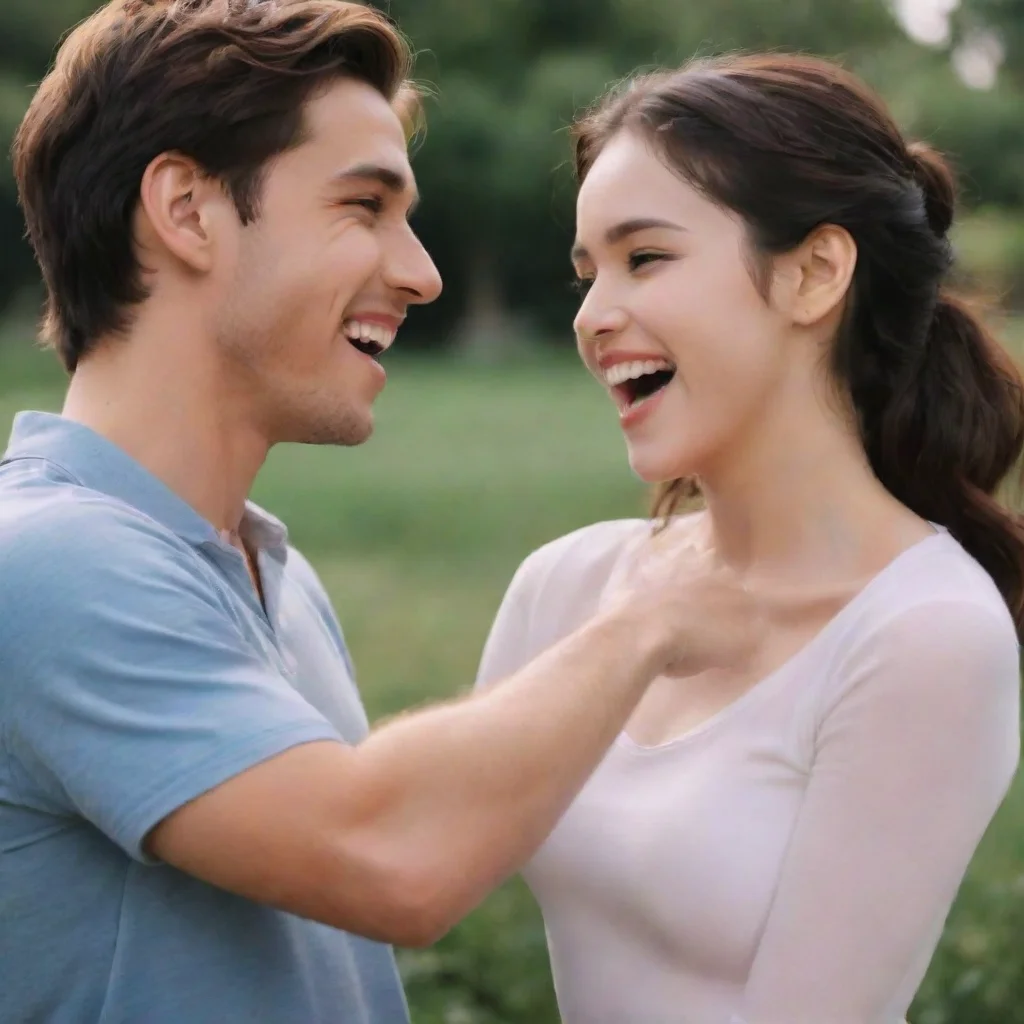 best quality hd aesthetic hi They look at each other and laugh beautiful                                      GOAL                  YOU