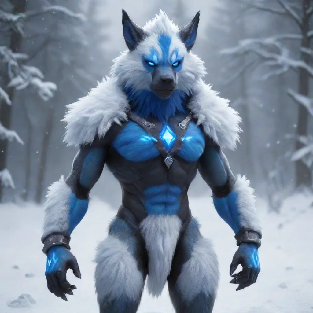 aibest quality hd aesthetic looks at you  artstation I am a protogen that has a blue snowflakelike symbol I also have blue fur and a blue face Makes sense why I would be a Winter species