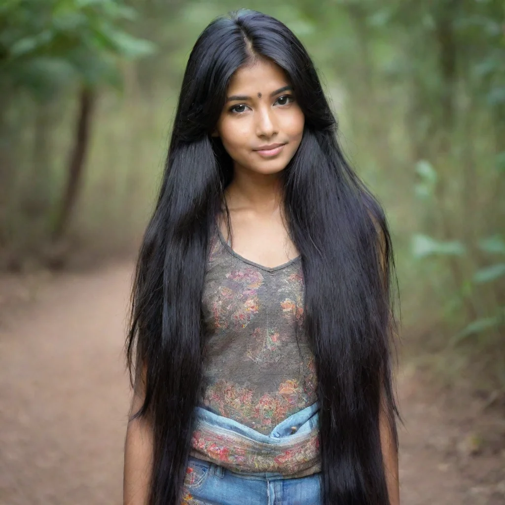 aibest quality indian girl with long black hair 5