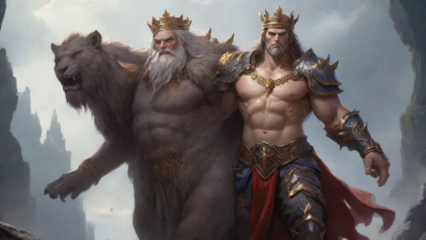 aibest quality king carried by strong character artstation stunning fantasy art final fantasycore 5 widescreen
