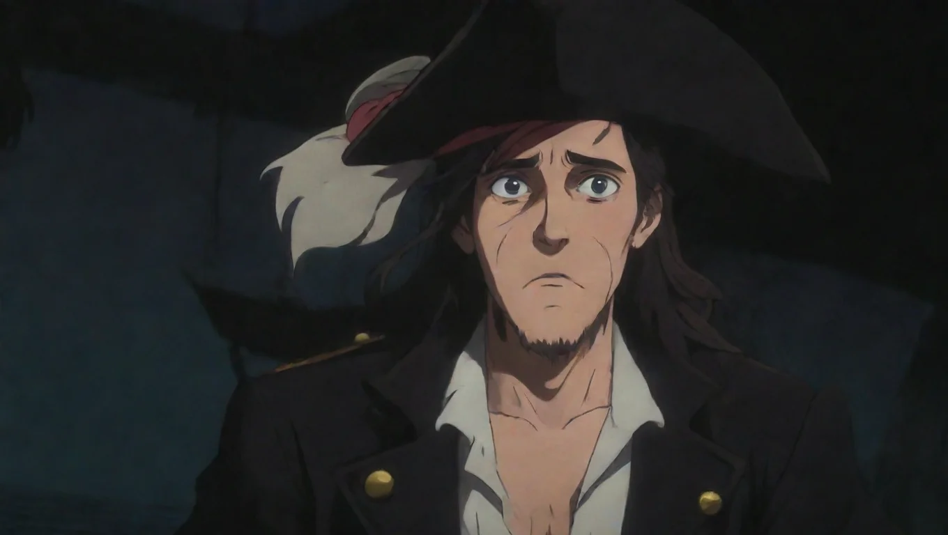 aibest quality nervous pirate talking to captain hd ghibli anime aesthetic dark horror 1800 vibe pirates ruthless 5 widescreen
