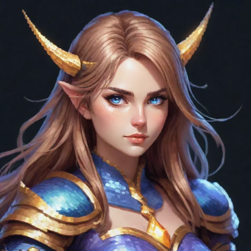 aibest quality pixel art warrior digital art knight ethereal mage portrait best quality 5