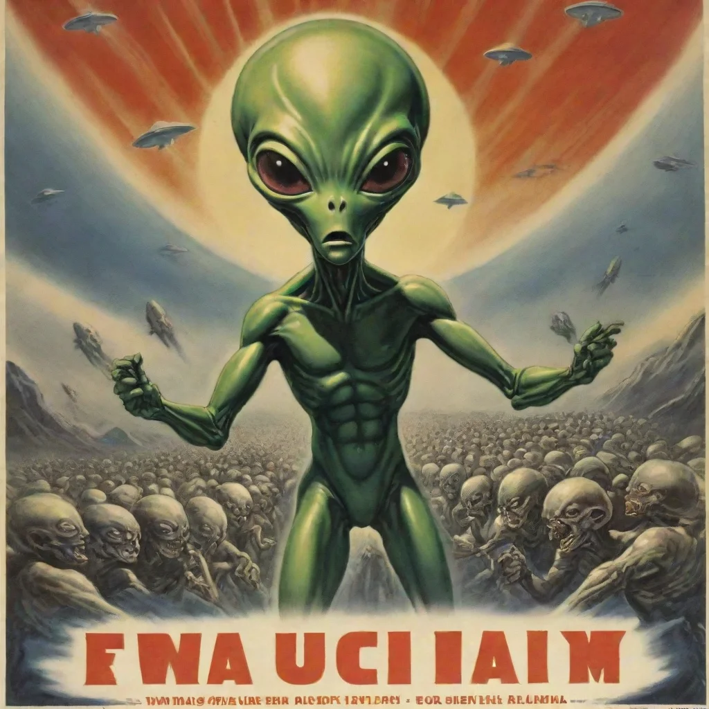 aibest quality propaganda poster of humanity fighting aliens 5