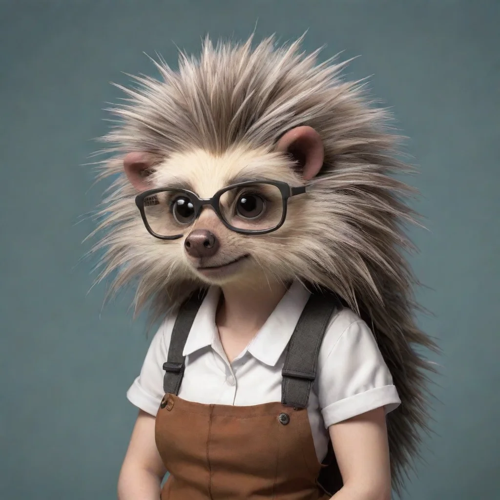 aibest quality shy female anthropomorphic furry porcupine nerd 5