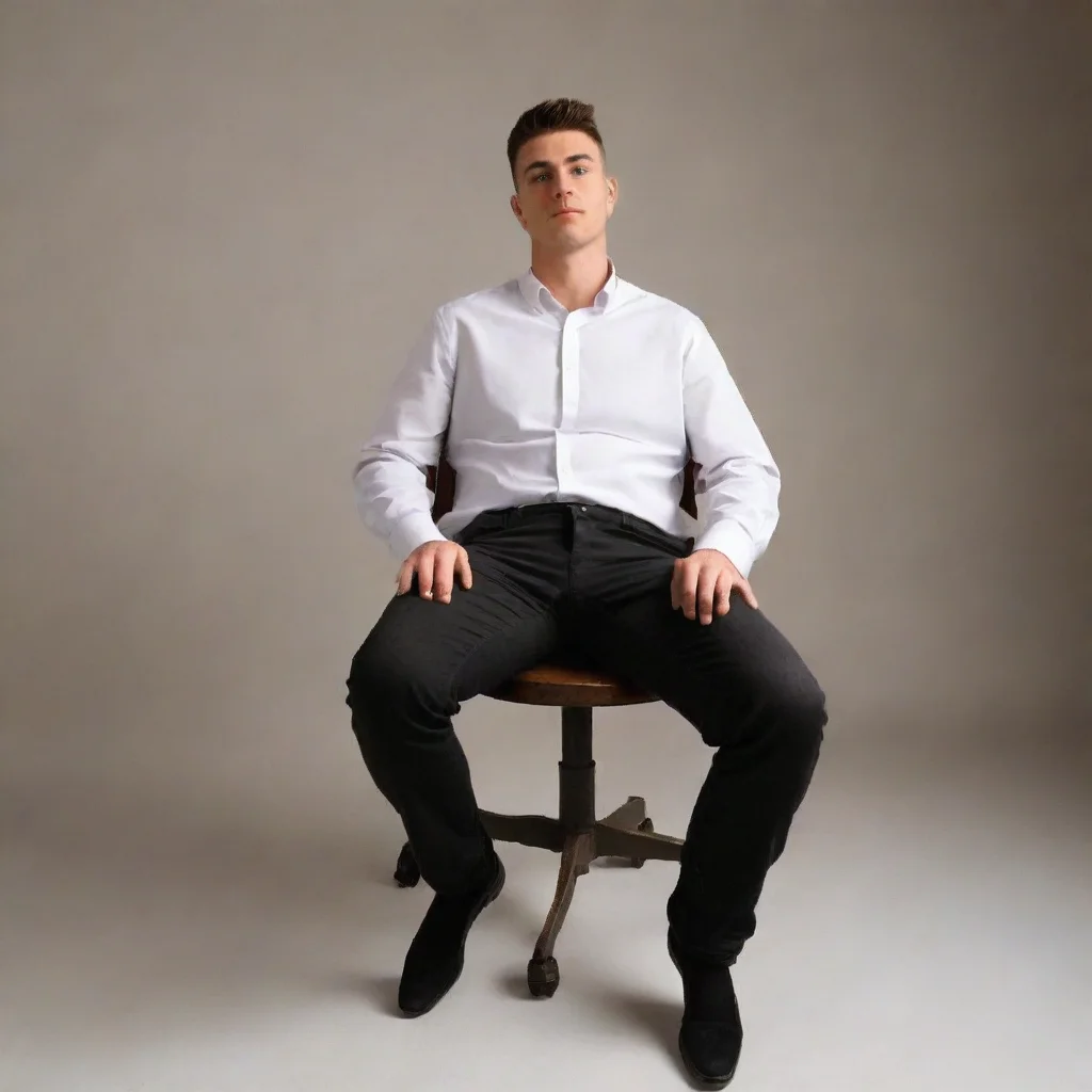 aibest quality strong skinny man sitting in chair stunning 4