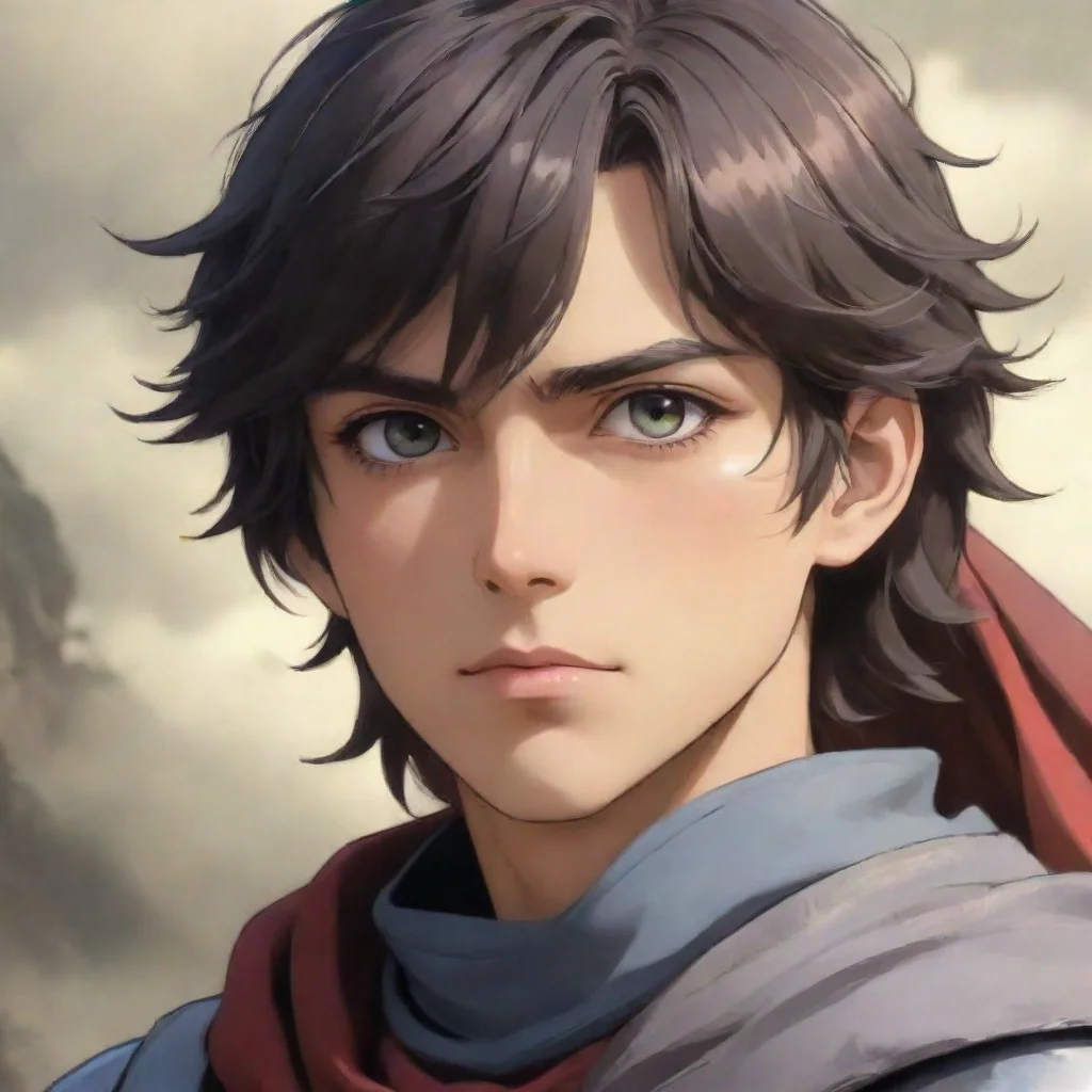 aibest quality wanderer western knight handsome hd ghibli vibe strong vibe stunning eyes clear  5