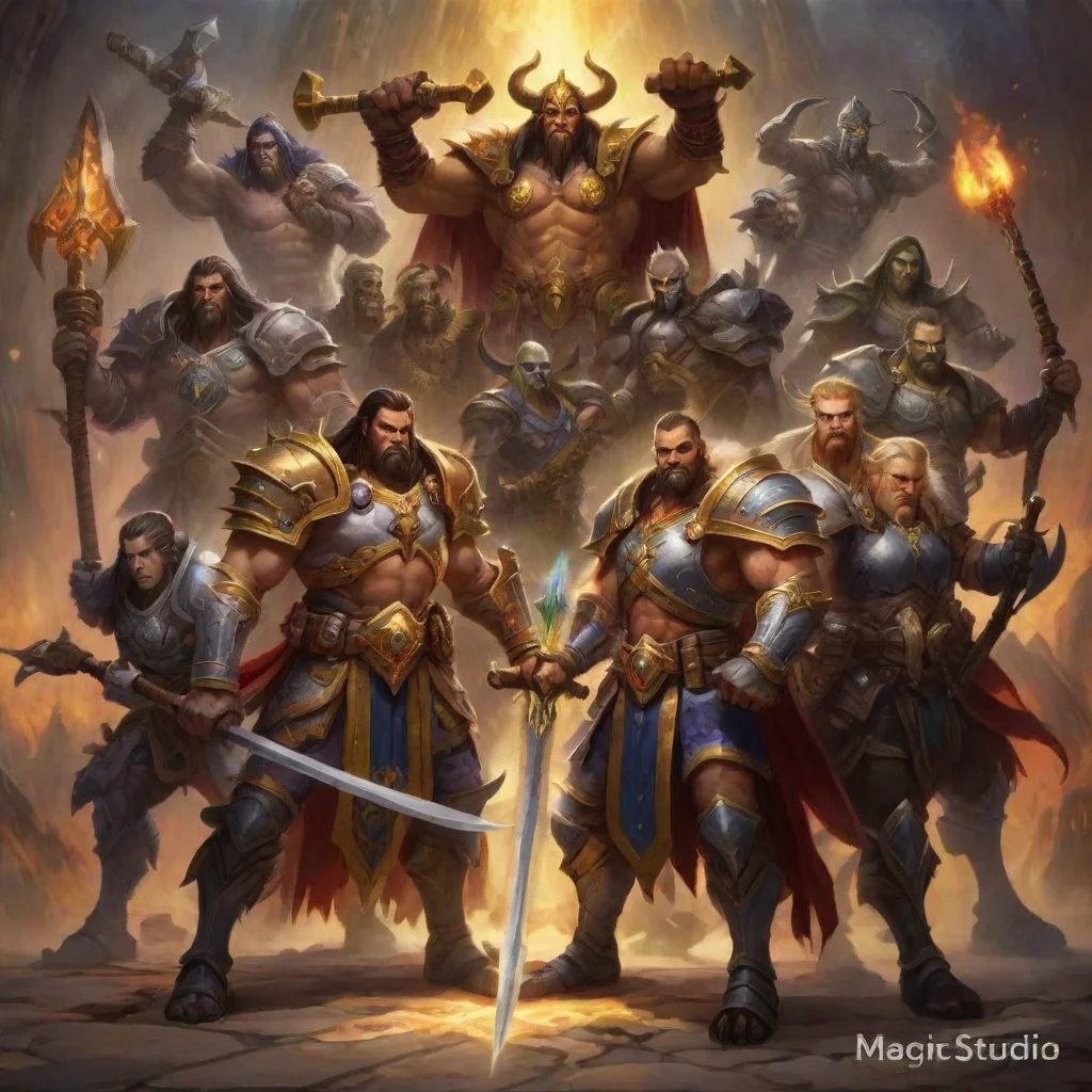 aibest quality world of warcraft paladin group stunning 4