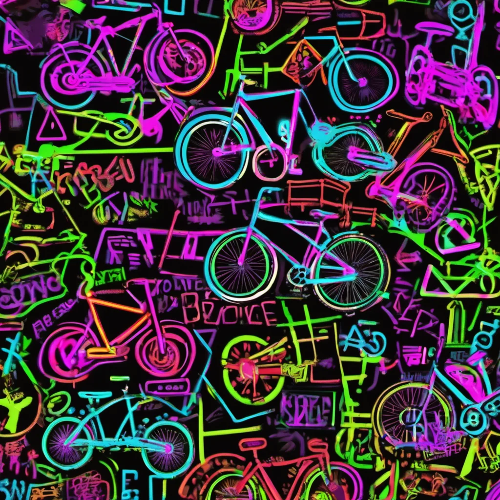 aibicycle neon punk confident engaging wow artstation art 3