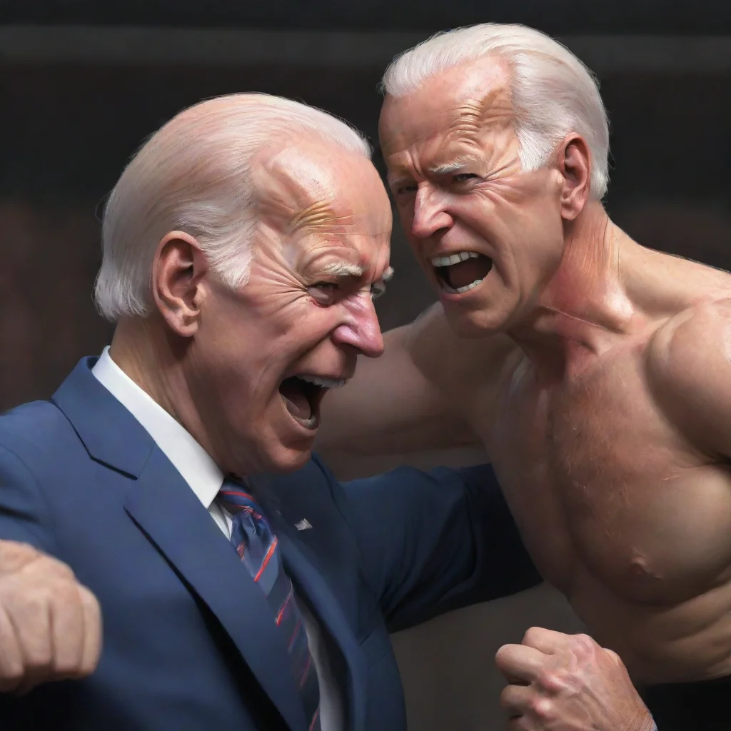 biden getting punched in the face confident engaging wow artstation art 3