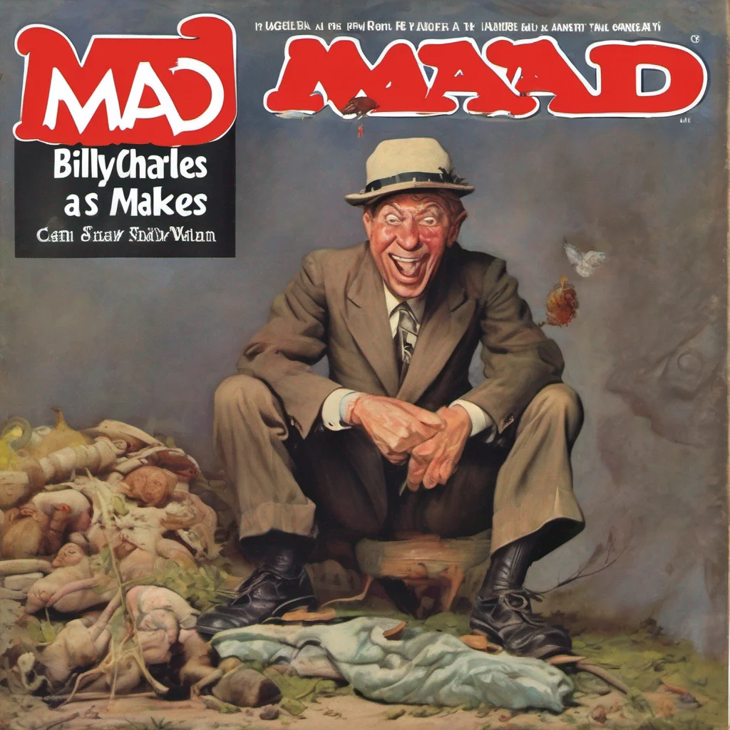 aibilly charles as a mad magazine cover amazing awesome portrait 2