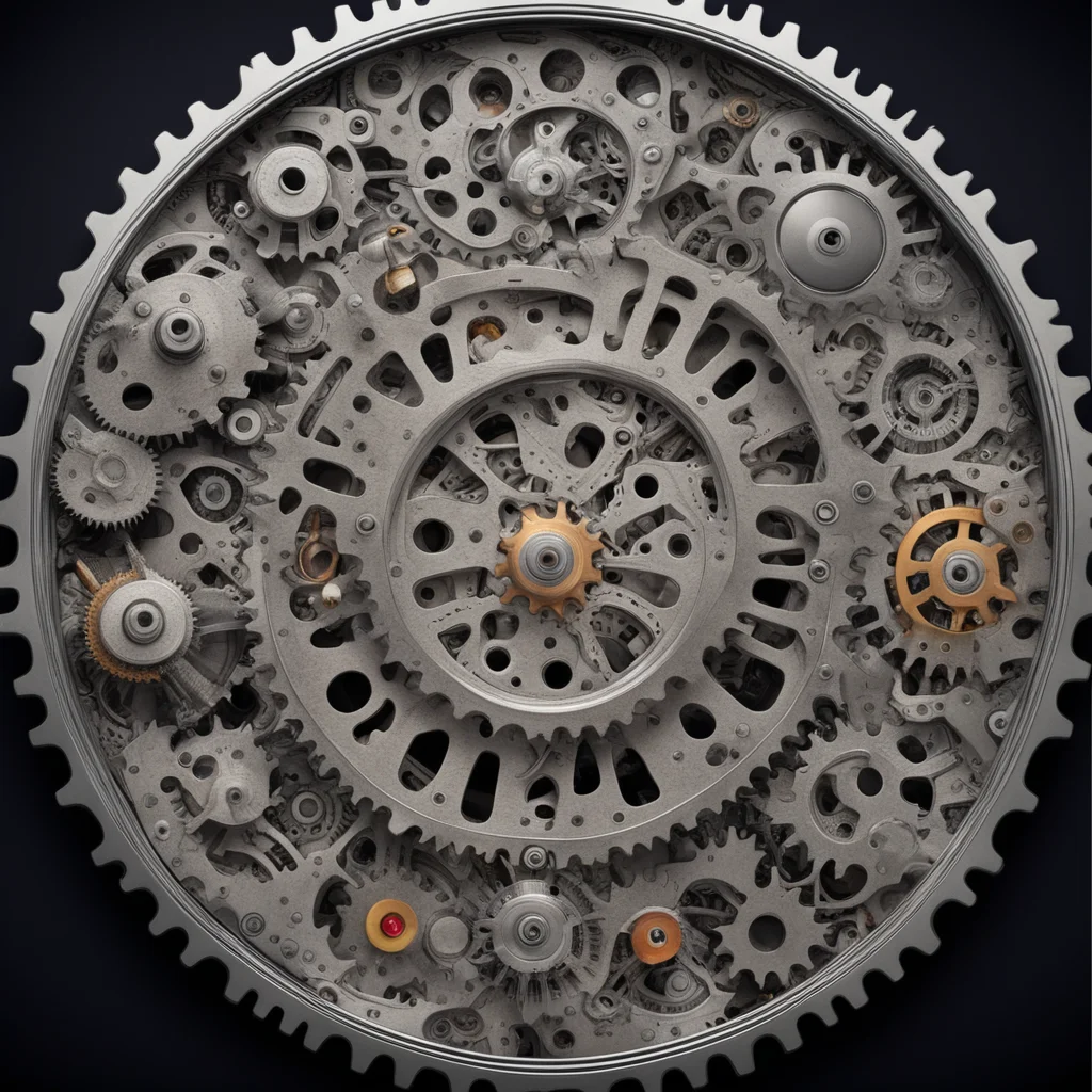 aibiomechanical watch movement with moving gears monster psychodelic hyper realistic good looking trending fantastic 1