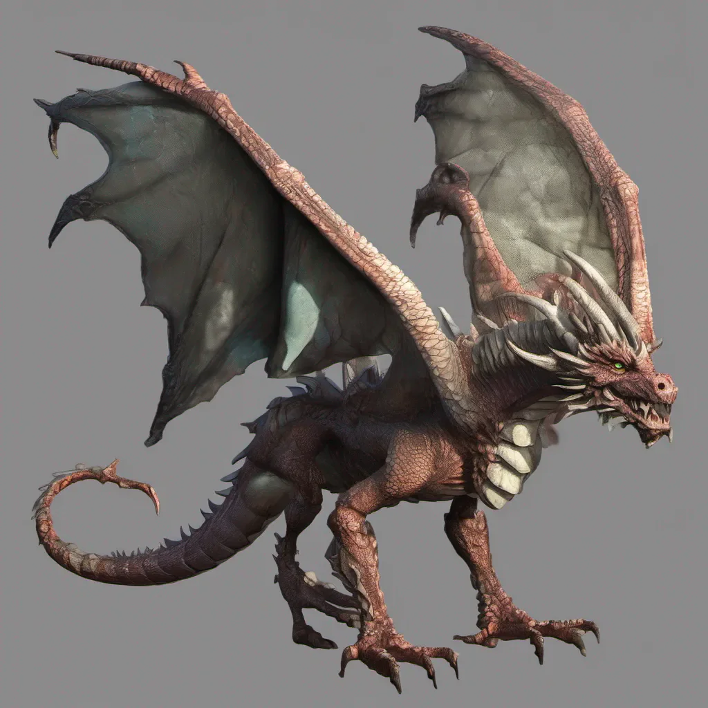 aibiped dragon 2 legs   large wings fantasy art amazing awesome portrait 2