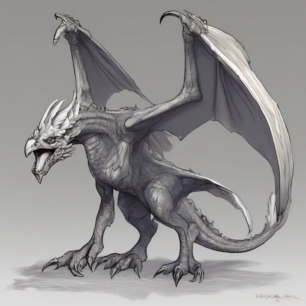 aibiped wyvern no front arms large wings fantasy art amazing awesome portrait 2
