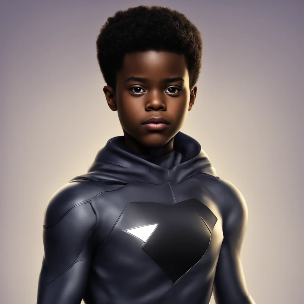 aiblack boy superhero