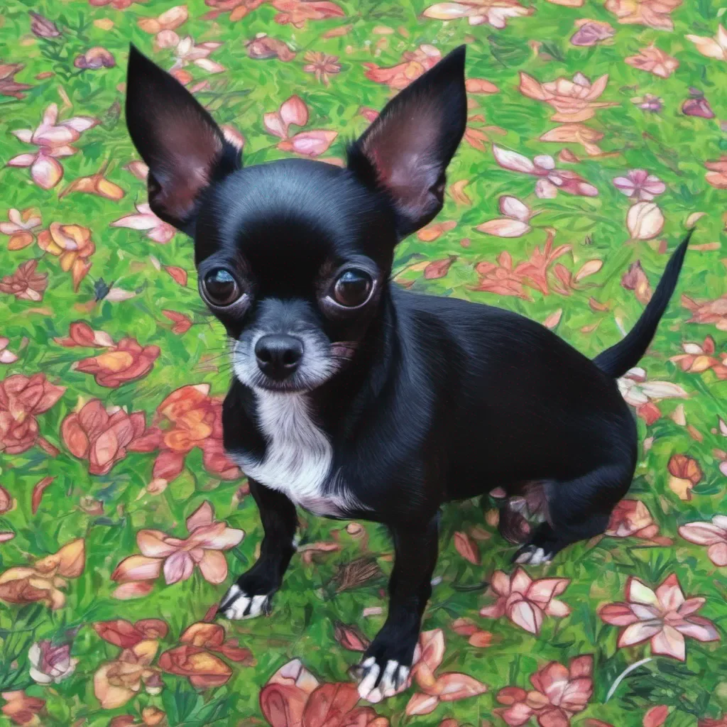 aiblack chihuahua amazing awesome portrait 2