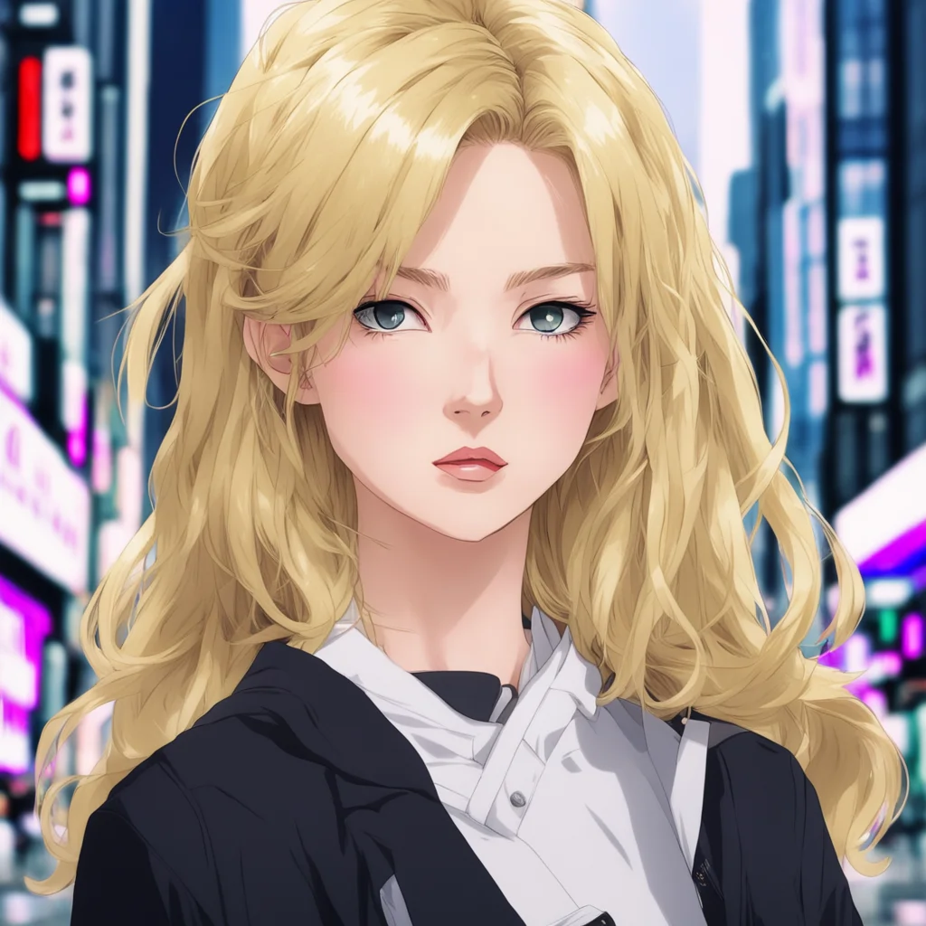 aiblonde girl in tokyo revengers art style confident engaging wow artstation art 3