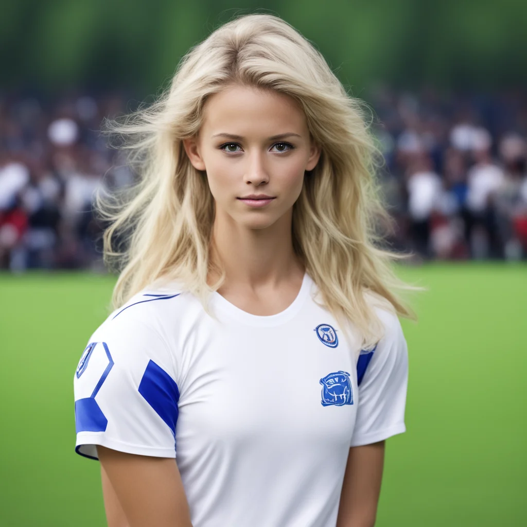 aiblonde soccer girl