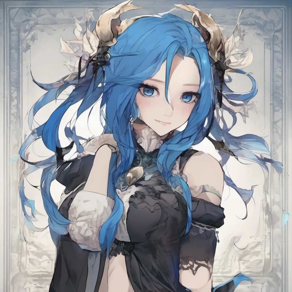 aiblue haired au ra amazing awesome portrait 2