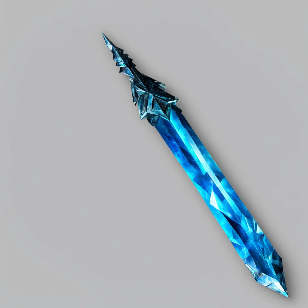 blue ice spear confident engaging wow artstation art 3