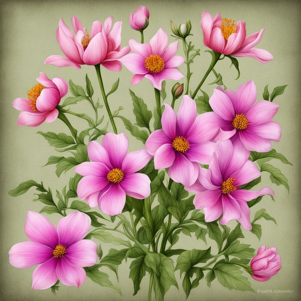 botanical illustration epic flowers