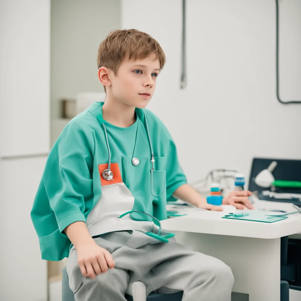 aiboy at a doctor room  confident engaging wow artstation art 3
