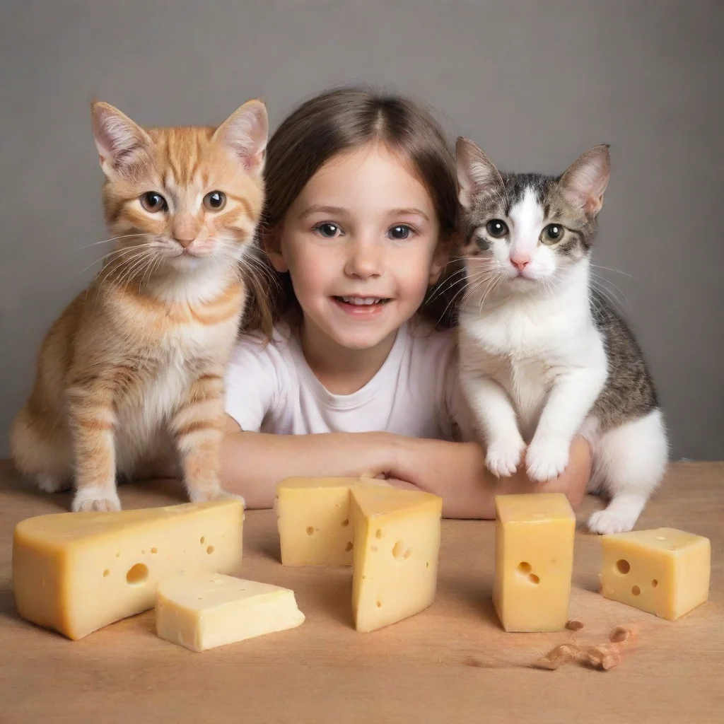 boy girl dog cat mouse cheese 