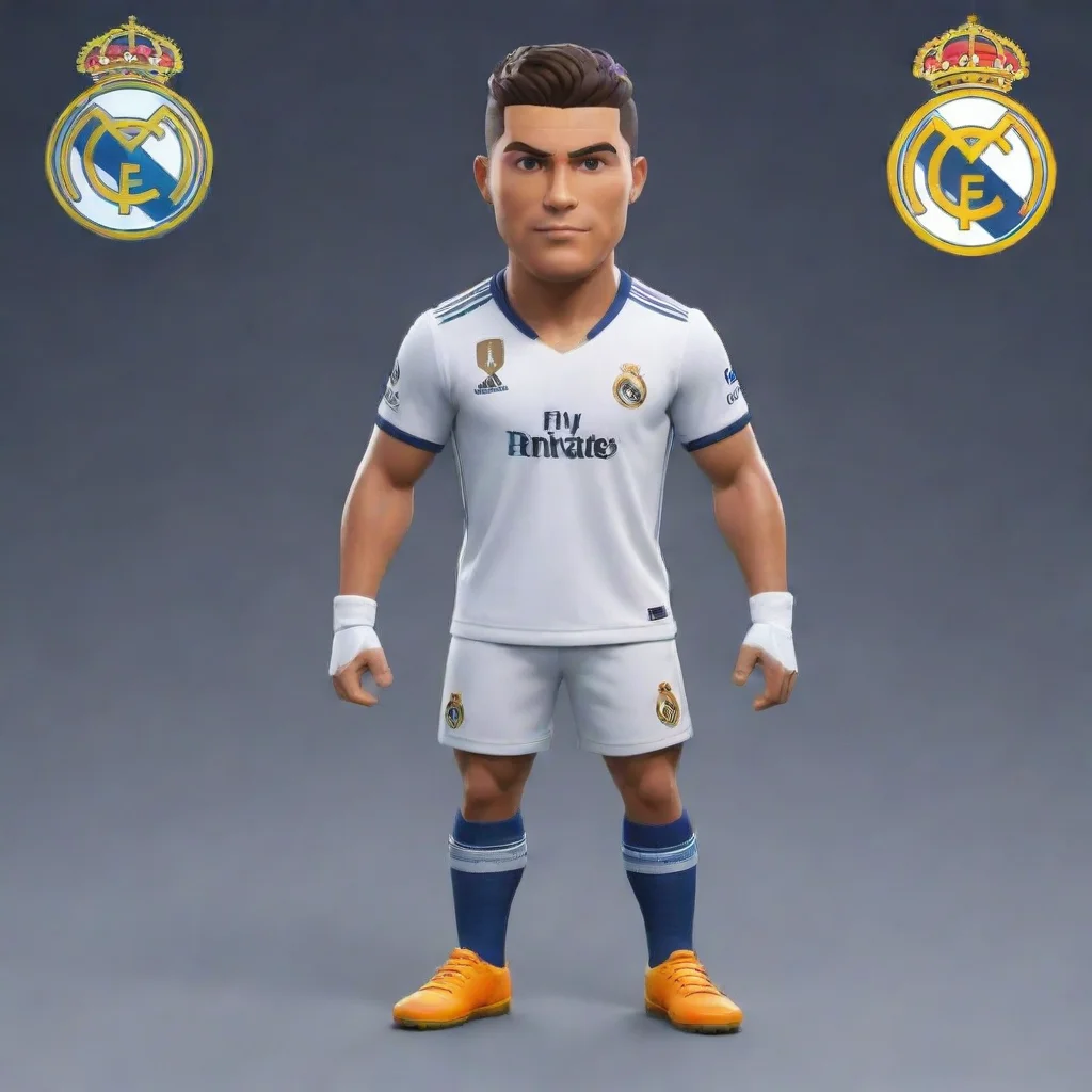 aibrawl stars cristiano ronaldo with real madrid kit 