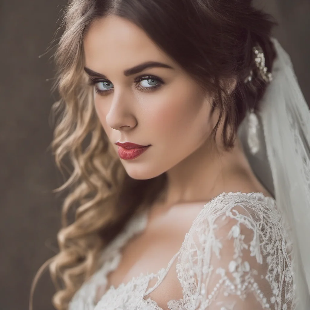 aibrown hair red eyes bride good looking trending fantastic 1