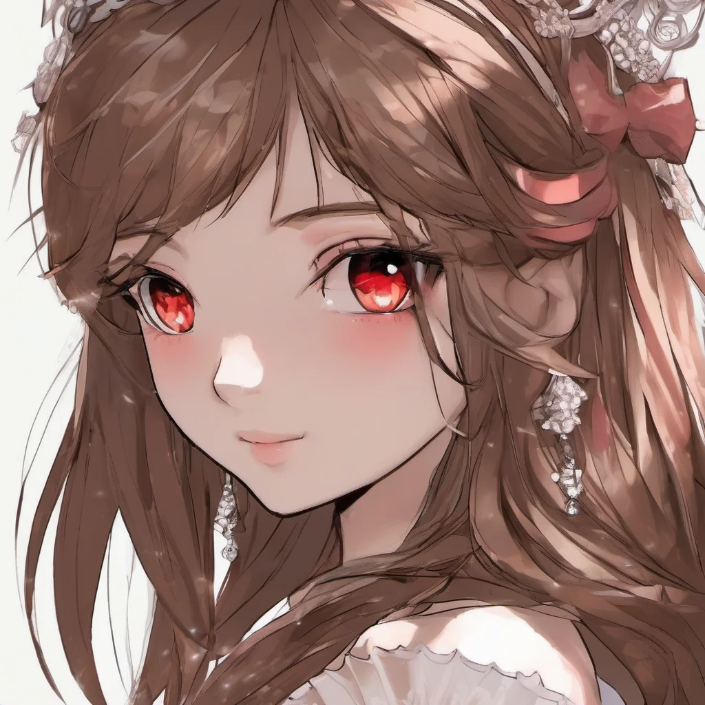 aibrown hair red eyes princess good looking trending fantastic 1