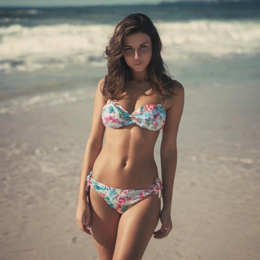 aibrunette bikini girl good looking trending fantastic 1
