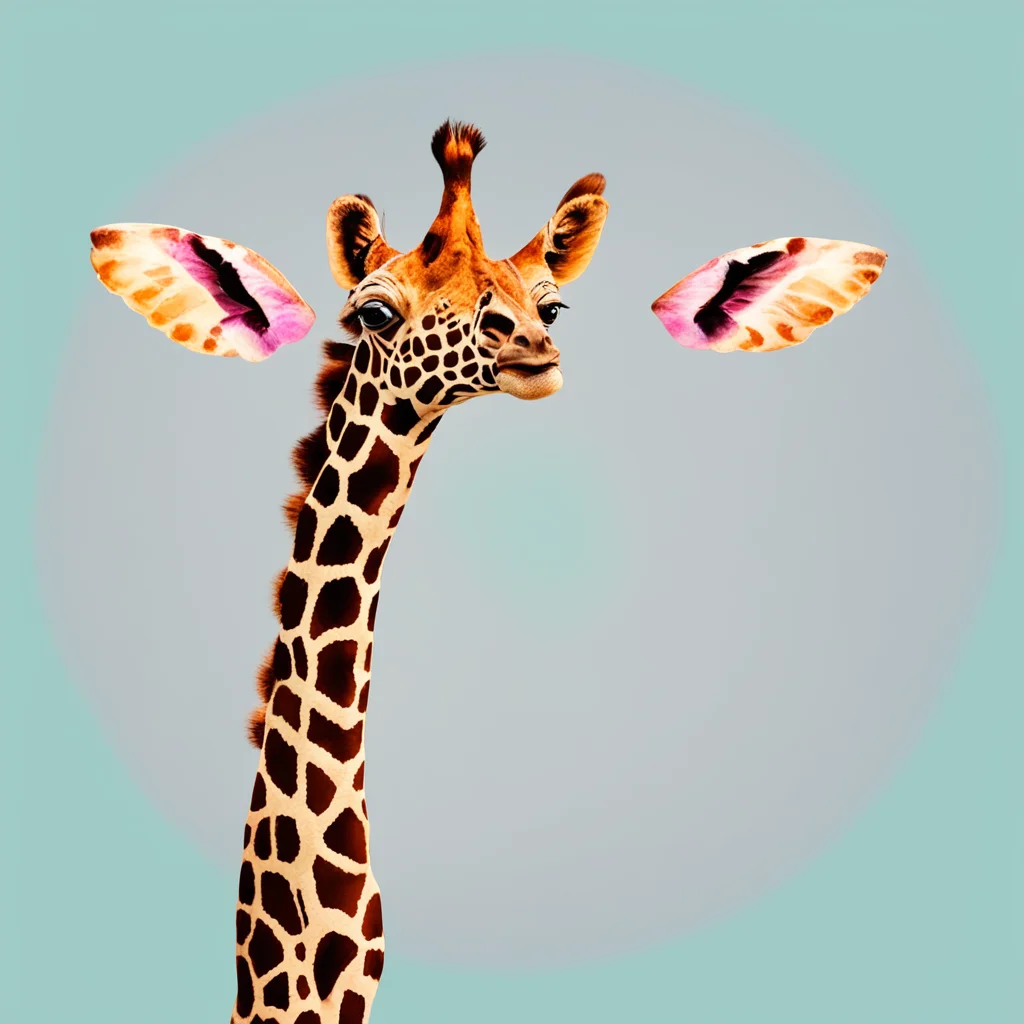 aibtterfly giraffe amazing awesome portrait 2