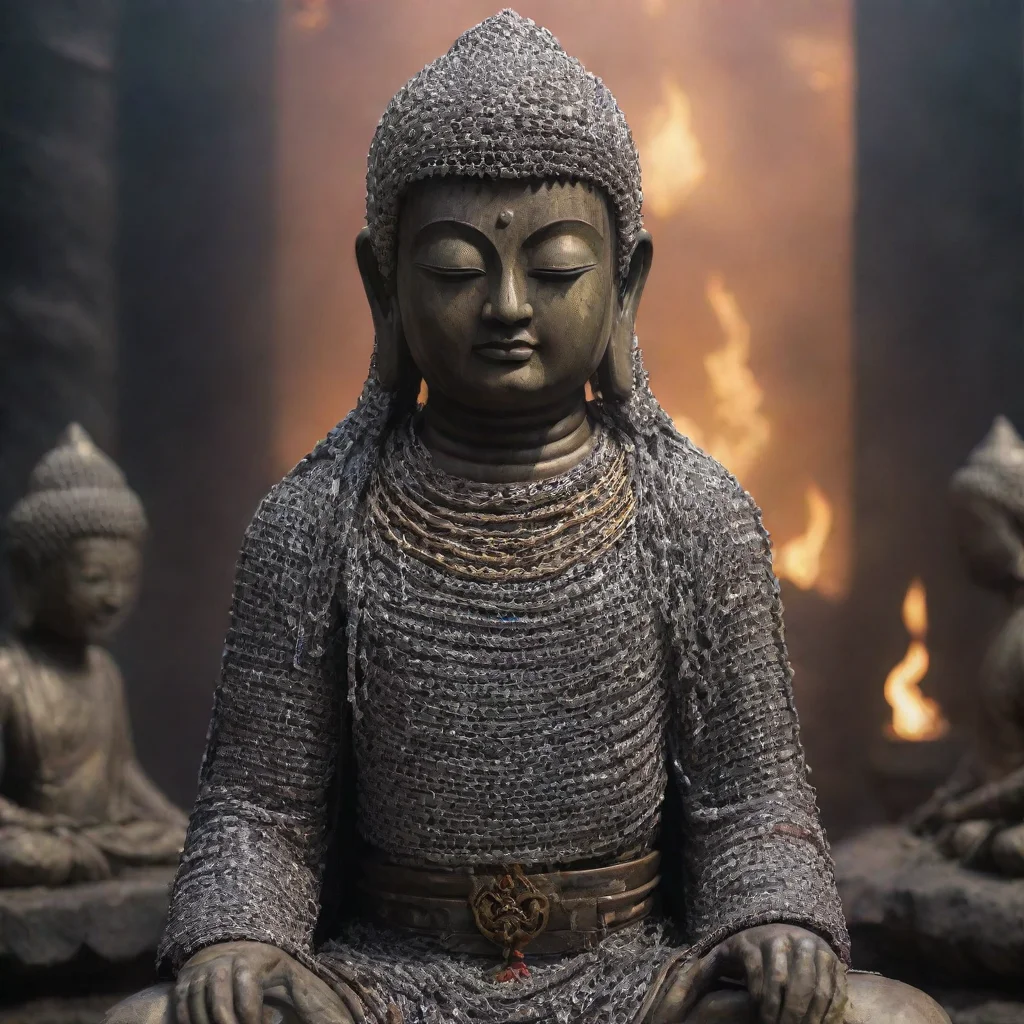 aibudha wearing chainmail coif in hellscape