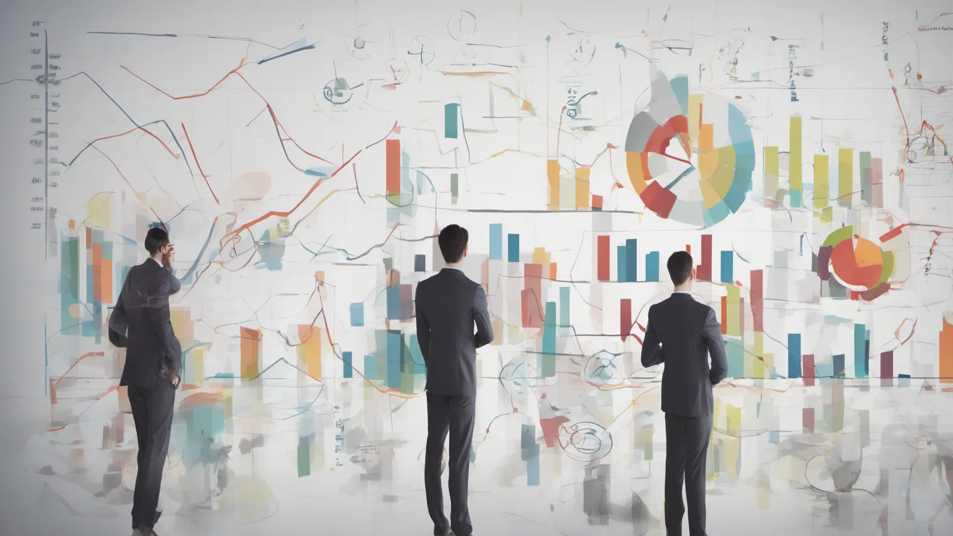 aibusiness people and a chart  amazing awesome portrait 2 wide