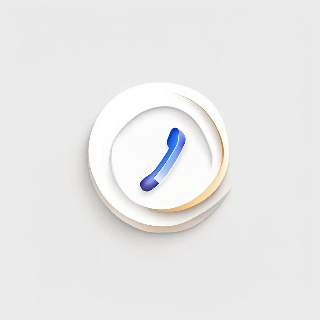 calls ring icon logo simple minimalistic phone call app logo white background clean elegant