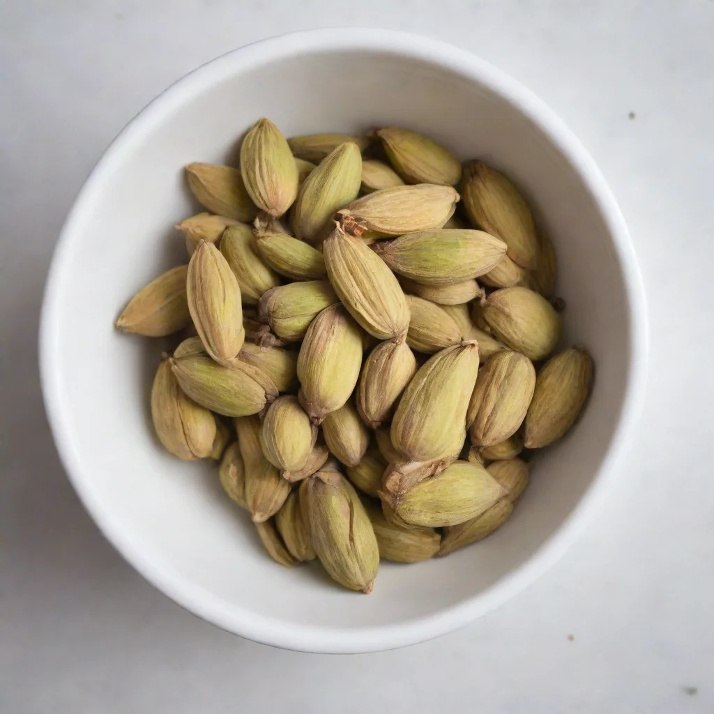 cardamom in white bowl