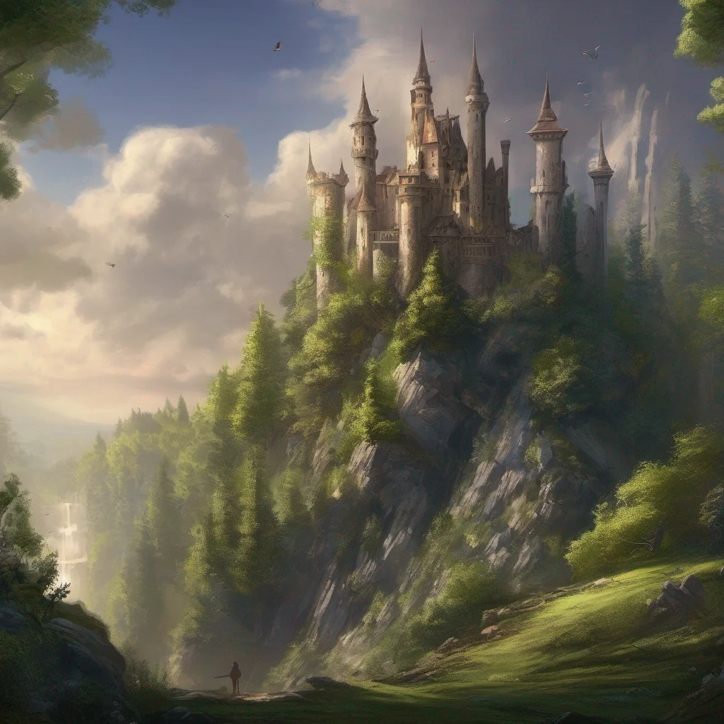 aicastle forest landscape fantasy art forest confident engaging wow artstation art 3