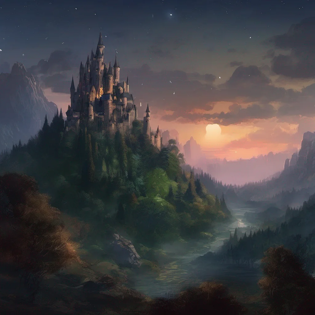 castle forest landscape fantasy art night amazing awesome portrait 2