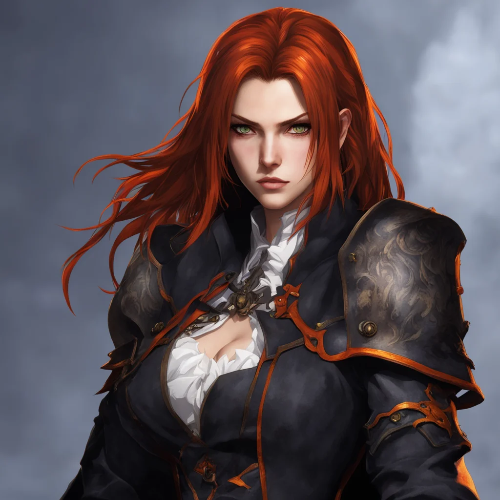 castlevania woman with brown hair and orange highlights  good looking trending fantastic 1