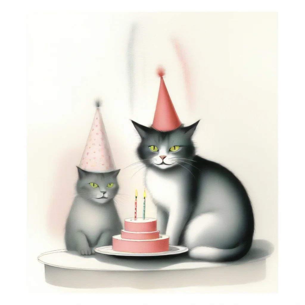 aicat birthday card ronald searle