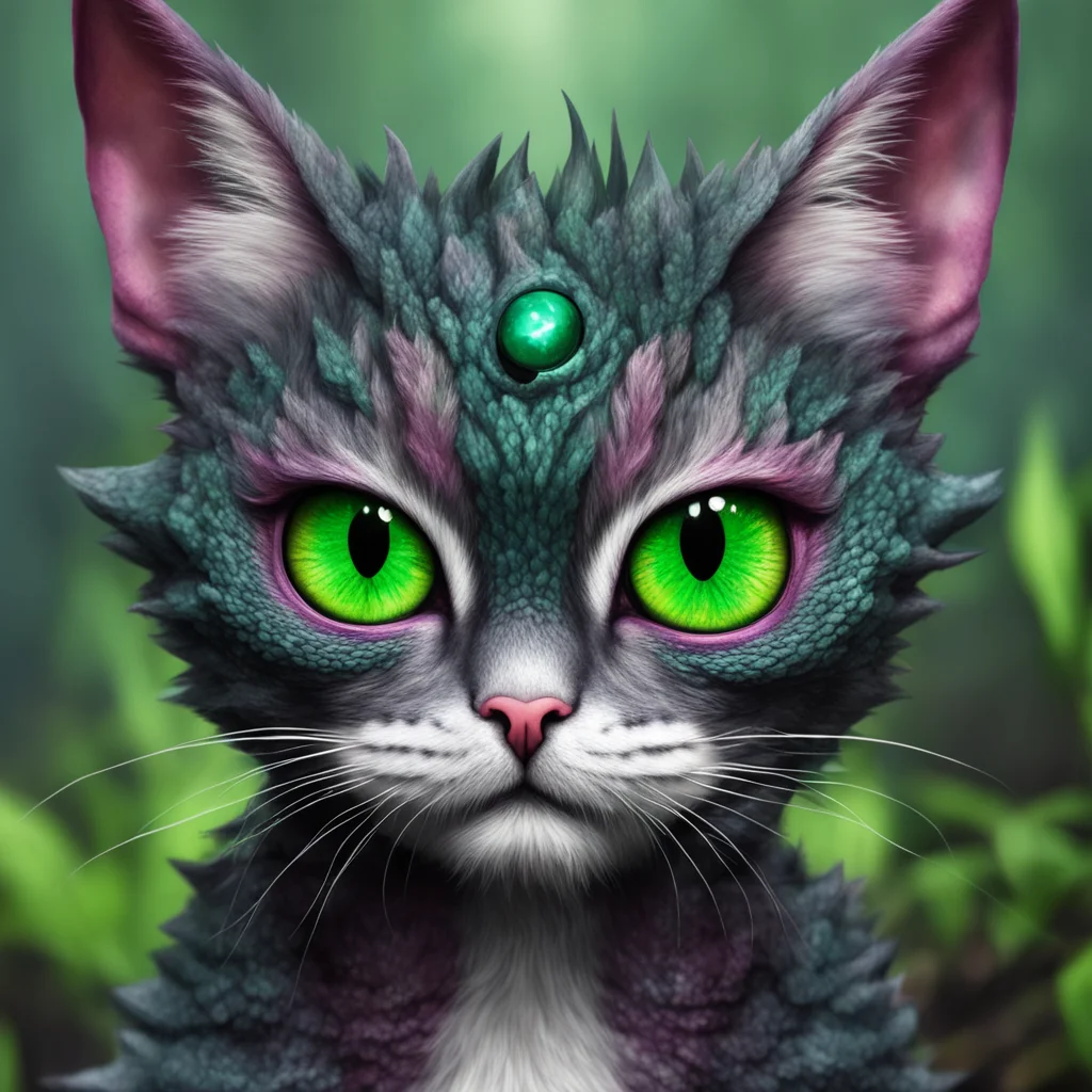 aicat dragon bog eyes amazing awesome portrait 2