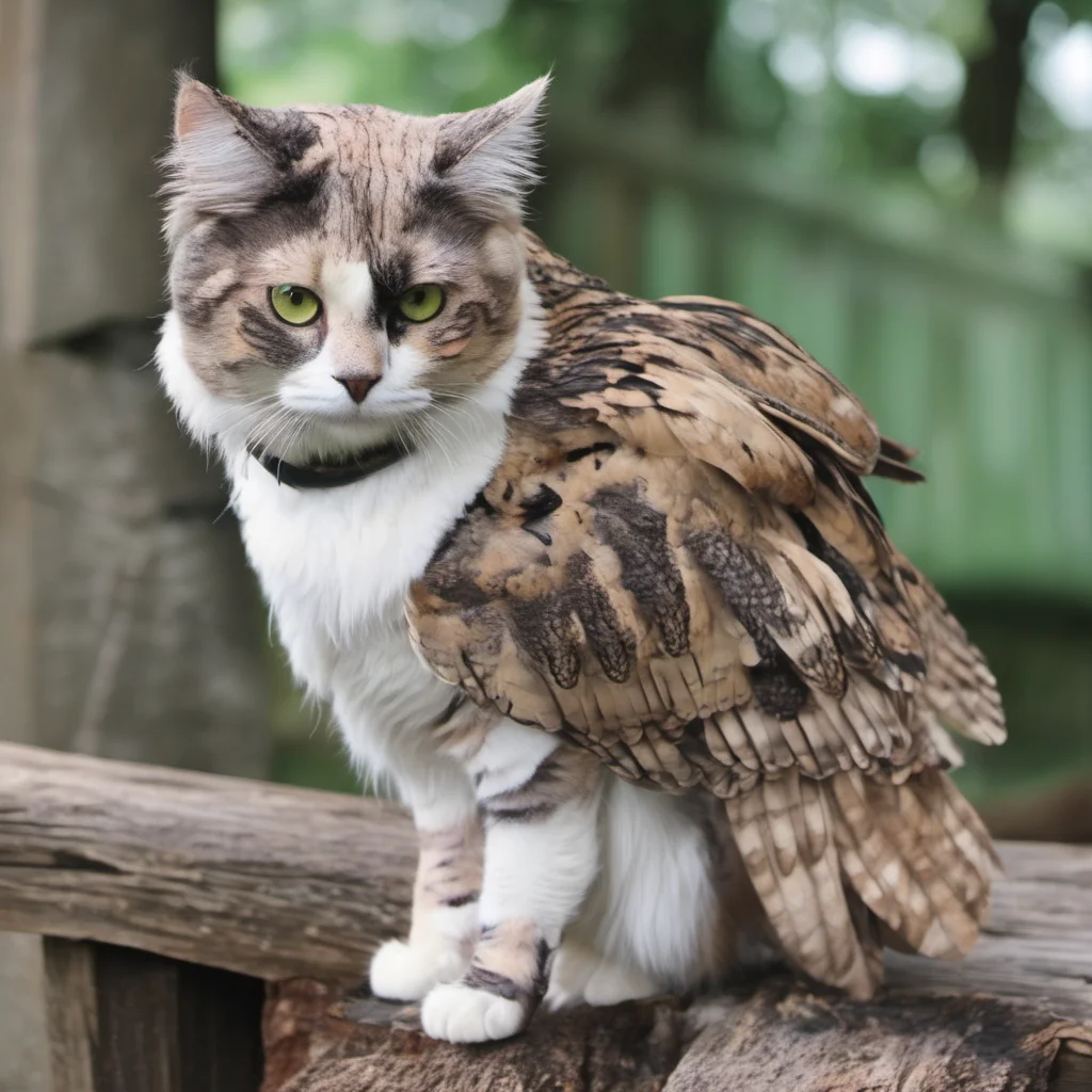 aicat mixed with an owl good looking trending fantastic 1