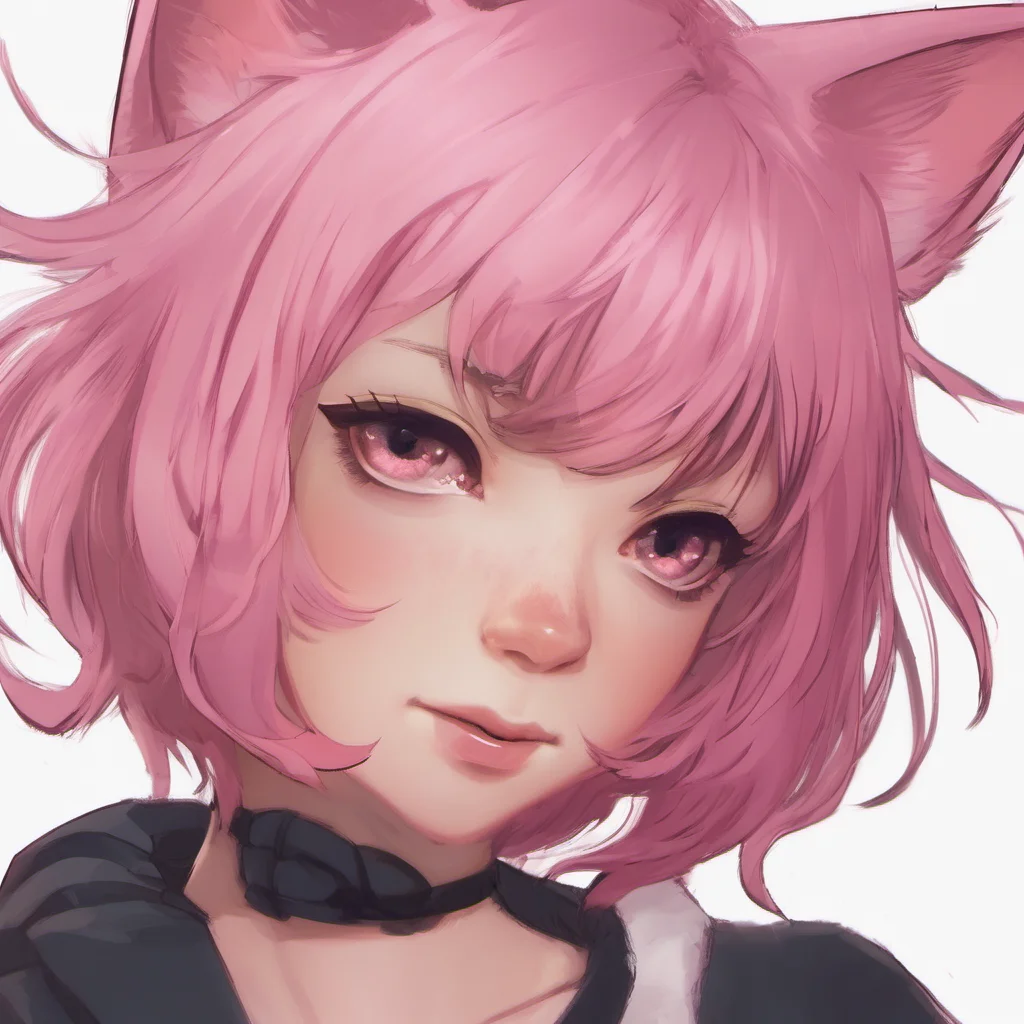 aicatgirl short pinkhair good looking trending fantastic 1