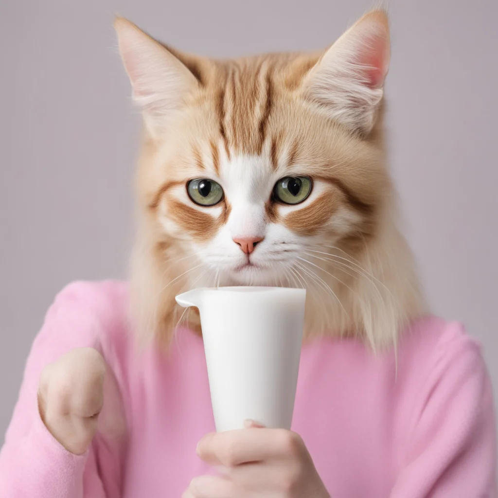 catgril drinks milk good looking trending fantastic 1
