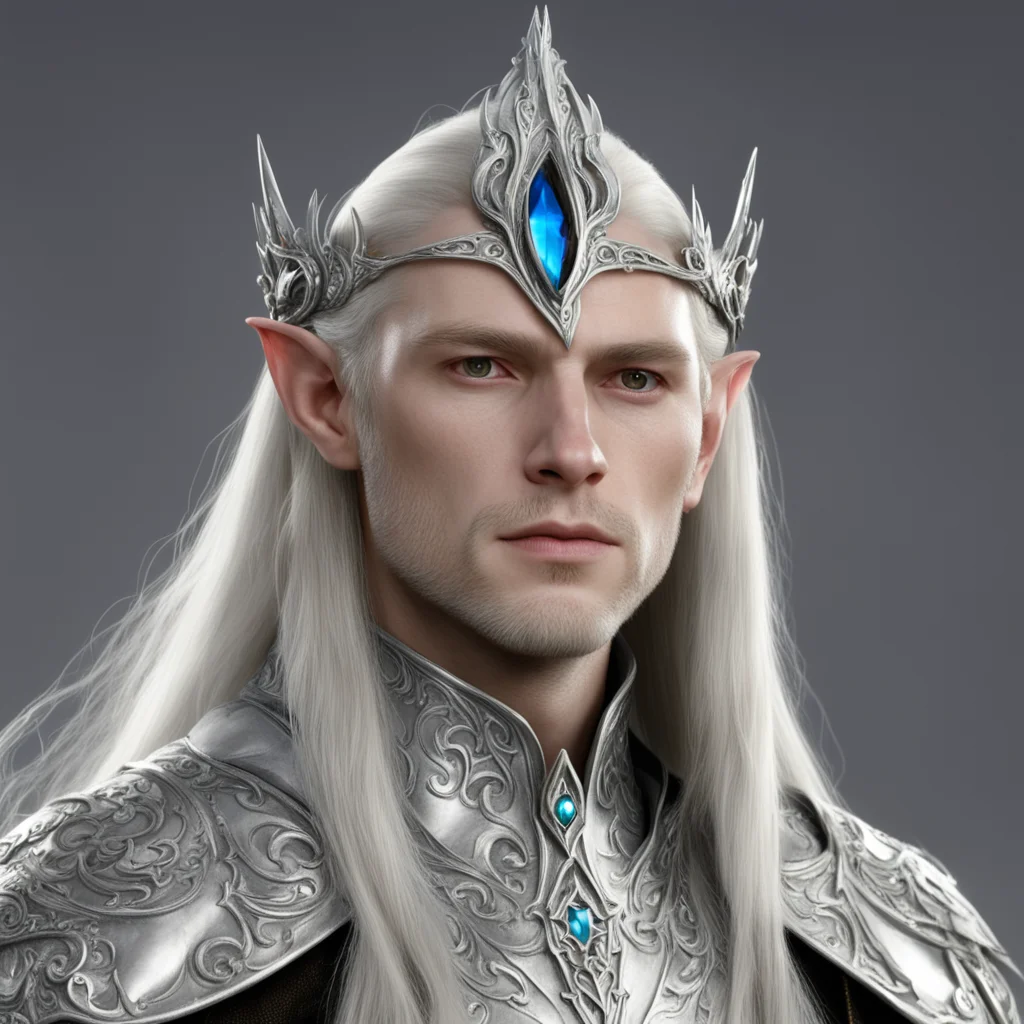 aiceleborn wearing small silver circlet with jewels good looking trending fantastic 1
