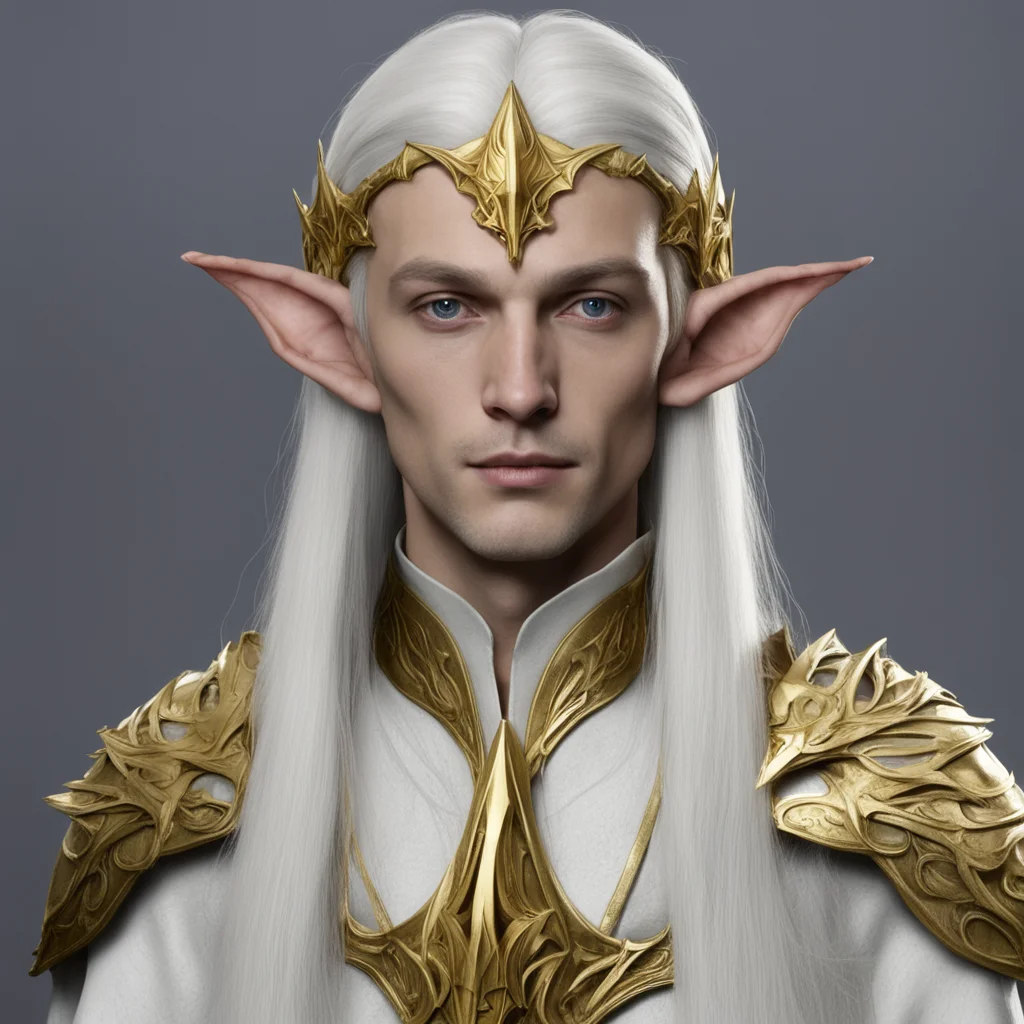 aiceleborn with gold wood elf circlet confident engaging wow artstation art 3